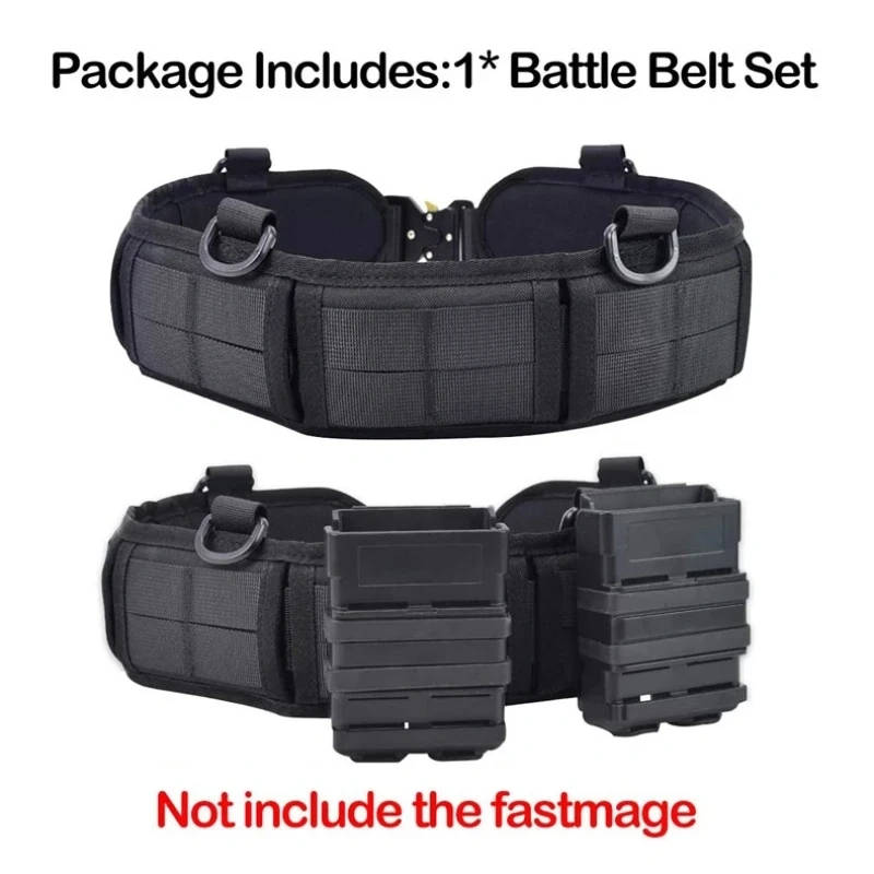 Outdoor Molle tactical waistband multifunctional buckle patrol waistband tactical duty waistband hunting nylon tactical belt