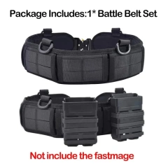 Outdoor Molle tactical waistband multifunctional buckle patrol waistband tactical duty waistband hunting nylon tactical belt