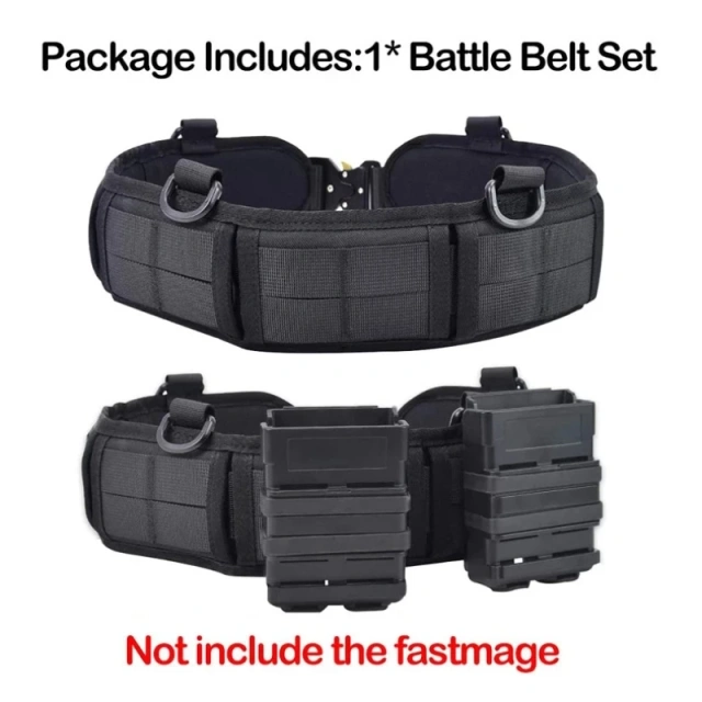 Outdoor Molle tactical waistband multifunctional buckle patrol waistband tactical duty waistband hunting nylon tactical belt