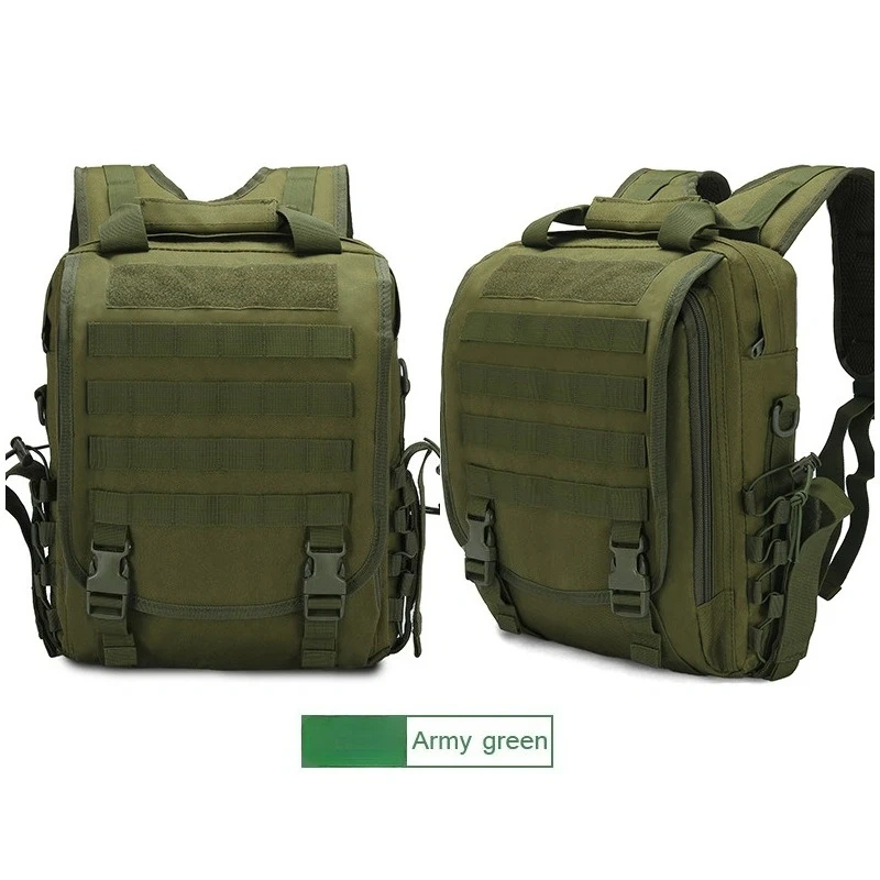 Outdoor hunting tactical backpack, men's travel large-capacity canvas backpack, hiking and camping camouflage backpack