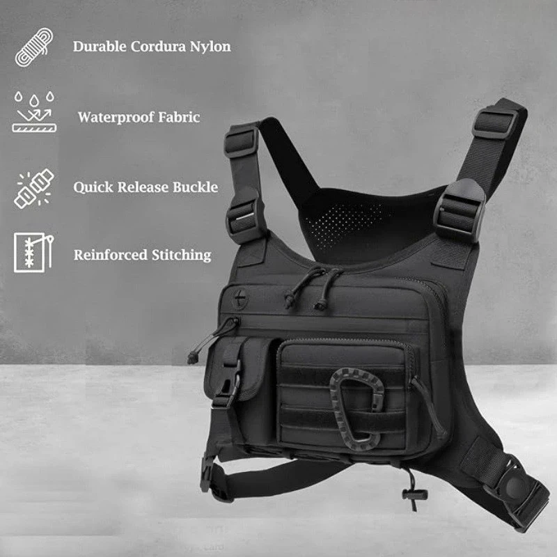 Outdoor Tactical Vest Multi-Functional Waterproof Wear-resistant Vest Backpack Men's Tactical Chest Bag for Hunting,Elapid Tactical,Outdoor Tactical Vest Multi-Functional Waterproof Wear-resistant Vest Backpack Men's Tactical Chest Bag for Hunting