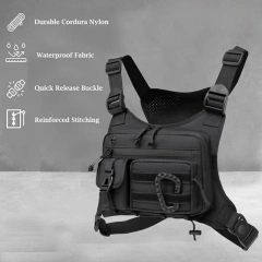 Outdoor Tactical Vest Multi-Functional Waterproof Wear-resistant Vest Backpack Men's Tactical Chest Bag for Hunting,Elapid Tactical,Outdoor Tactical Vest Multi-Functional Waterproof Wear-resistant Vest Backpack Men's Tactical Chest Bag for Hunting