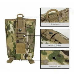 Small Waist Bag Folding Molle Tactical Magazine Dump Drop Pouch Hunting Airsoft Ammo EDC Tool Bag Foldable Utility Recovery