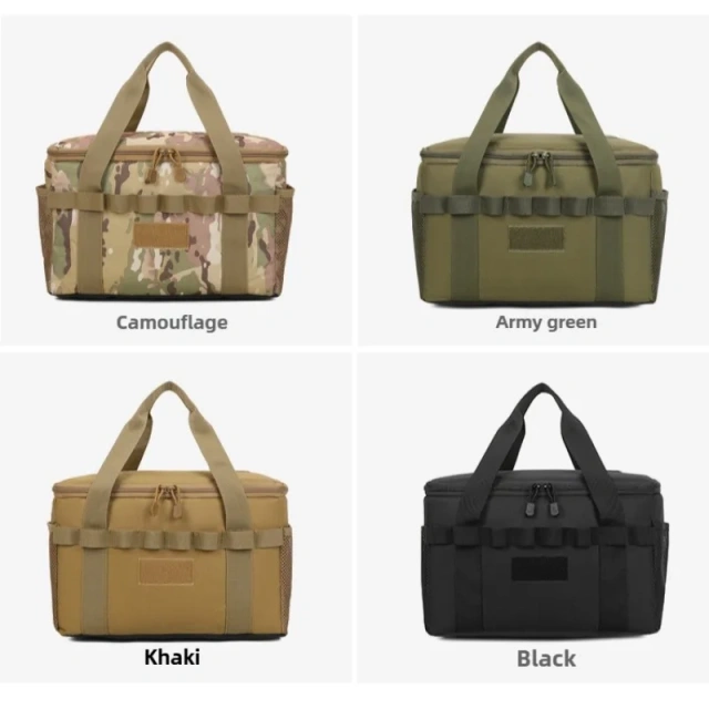 Huoniuniu Outdoor Camping Storage Bag Large Capacity Camouflage Handbag Tear Resistant Tactical Bag for Hiking Hunting Travel
