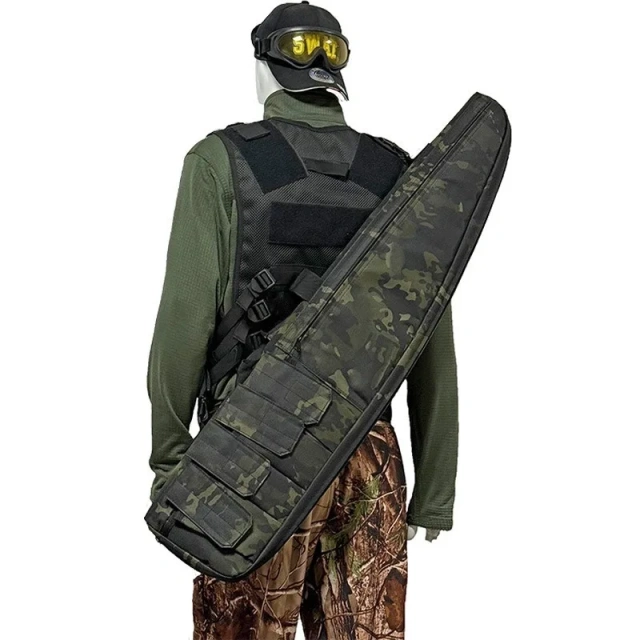Tactical Waterproof Heavy Duty Gear Long Gun Bag Hunting Holster Shooting Airsoft Accessories Molle Sniper Rifle Scope Gun Case