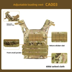 Outdoor hunting tactical vest, quick detachable breathable Oxford cloth vest, field army fan training suit, tactical equipment,Elapid Tactical,Outdoor hunting tactical vest, quick detachable breathable Oxford cloth vest, field army fan training suit, tactical equipment