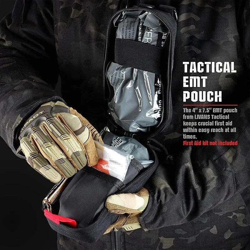 Outdoor Military Tactical First Aid Bag Large Capacity Multifunctional Travel Accessory Bag Tool Storage Pouch