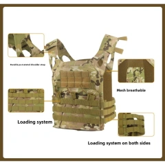 Outdoor hunting tactical vest, quick detachable breathable Oxford cloth vest, field army fan training suit, tactical equipment,Elapid Tactical,Outdoor hunting tactical vest, quick detachable breathable Oxford cloth vest, field army fan training suit, tactical equipment