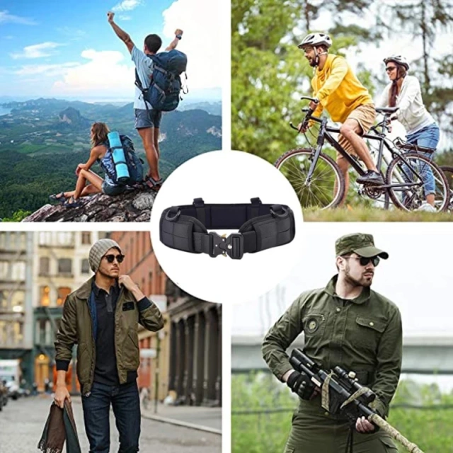 Outdoor Molle tactical waistband multifunctional buckle patrol waistband tactical duty waistband hunting nylon tactical belt
