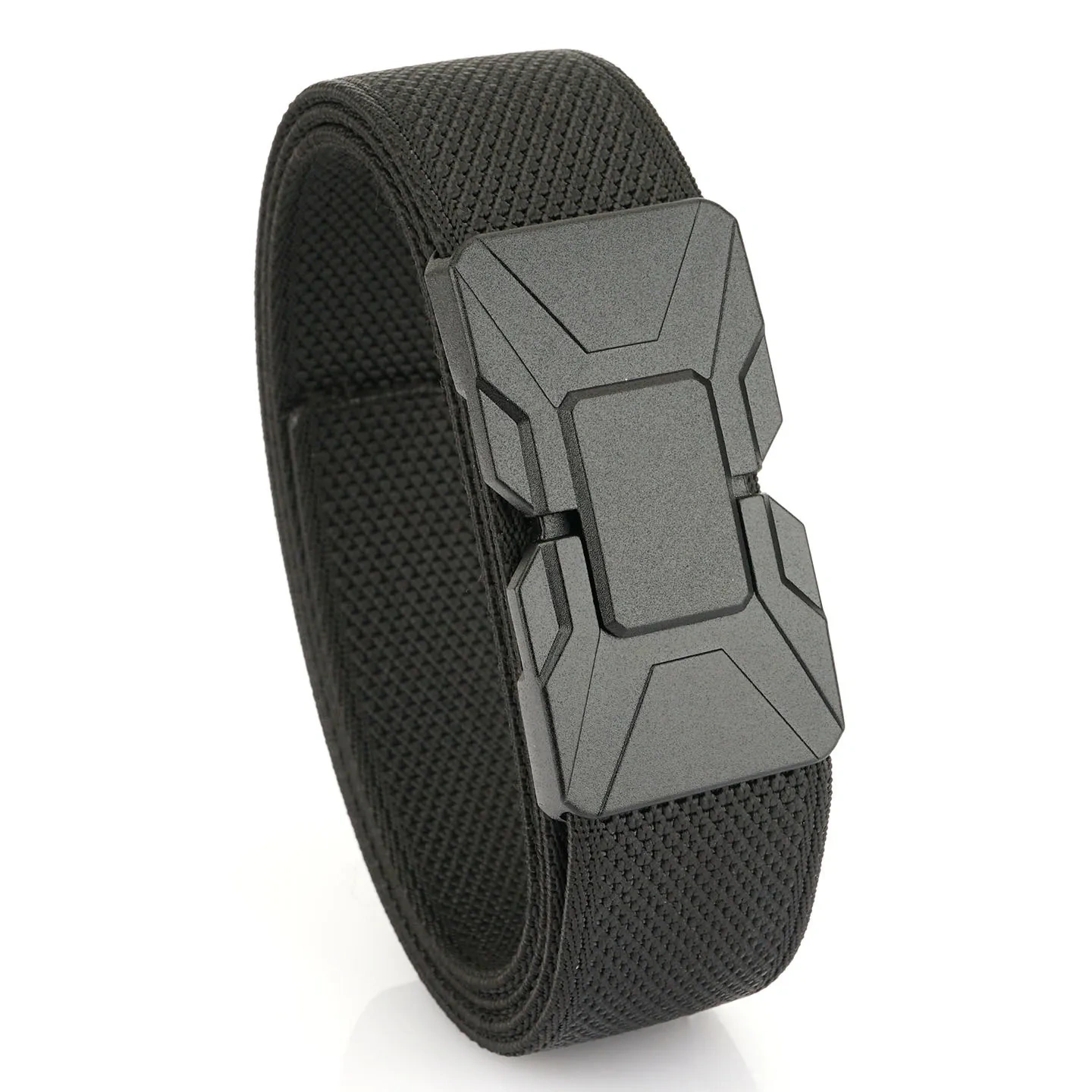 3.5cm Magnetic Buckle Elastic Tactical Belt Outdoor Hunting Mountaineering Multi functional Nylon Canvas Woven Pants Belt