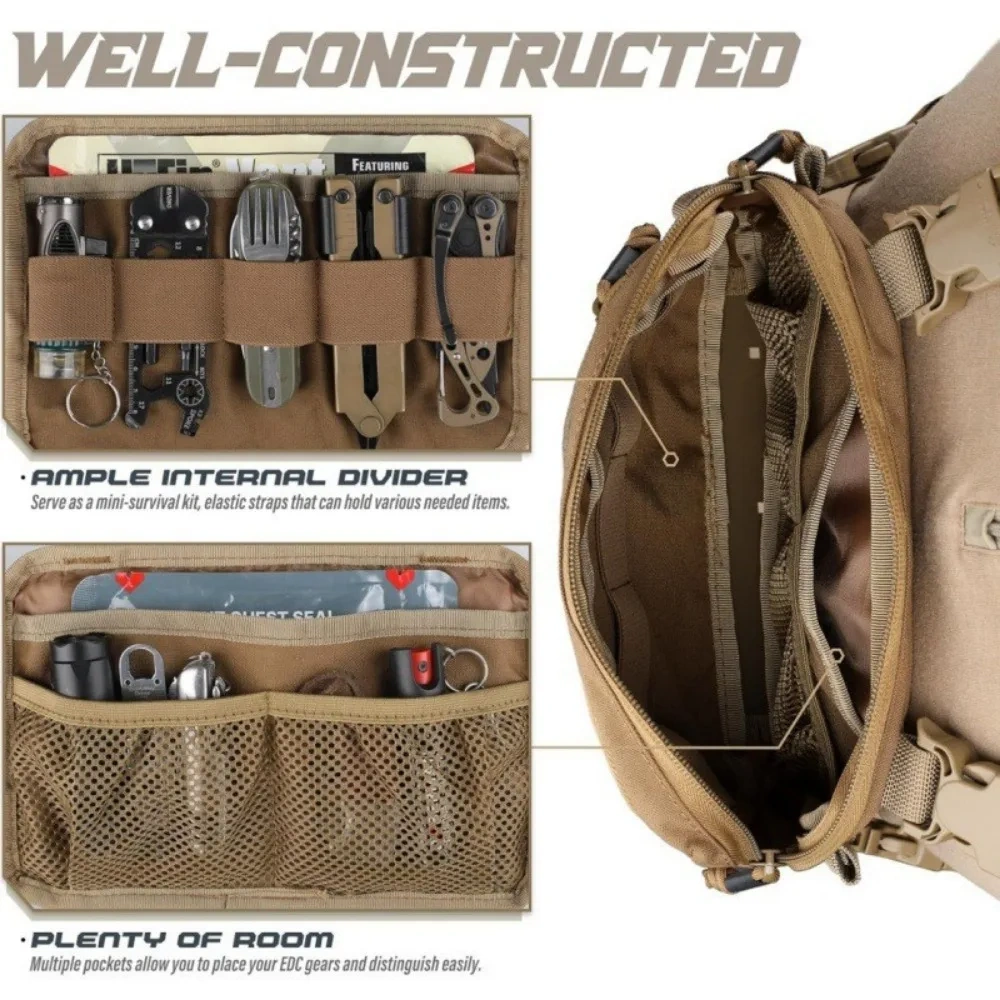 Tactical chest bag backpack chest equipment EDC front bag outdoor reconnaissance toolkit hunting fishing travel Molle vest,Elapid Tactical,Tactical chest bag backpack chest equipment EDC front bag outdoor reconnaissance toolkit hunting fishing travel Molle vest