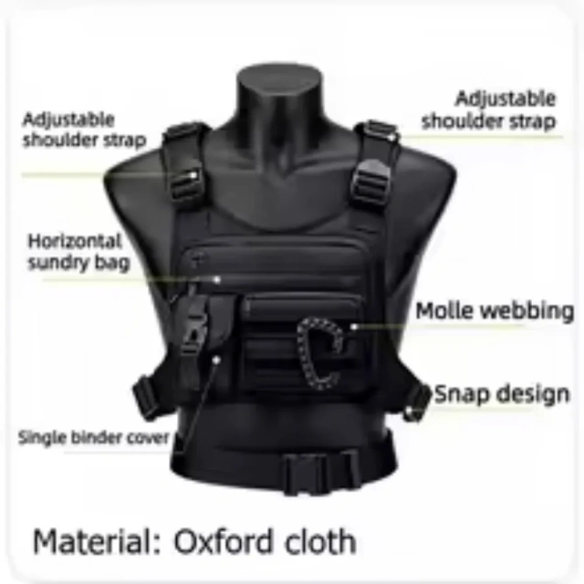 Outdoor Tactical Vest Multi-Functional Waterproof Wear-resistant Vest Backpack Men's Tactical Chest Bag for Hunting,Elapid Tactical,Outdoor Tactical Vest Multi-Functional Waterproof Wear-resistant Vest Backpack Men's Tactical Chest Bag for Hunting