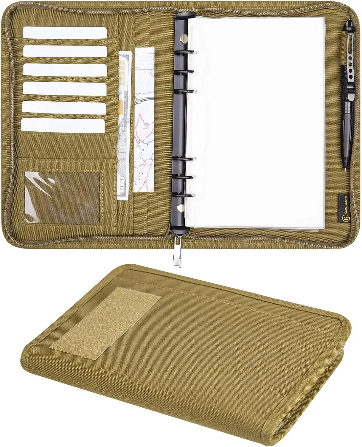 Tactical Stationery Outdoor Tactical Portable Notebook Detachable Loose Leaf A5 Notebook Protective Cover