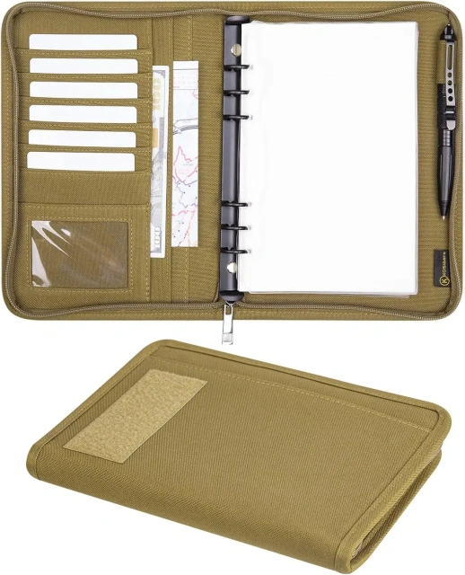 Tactical Stationery Outdoor Tactical Portable Notebook Detachable Loose Leaf A5 Notebook Protective Cover