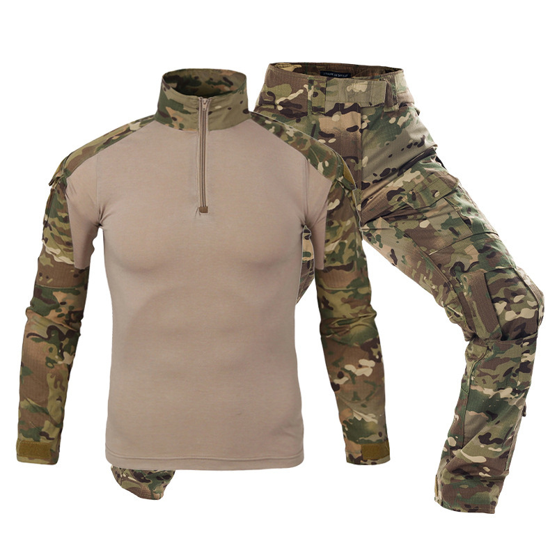 Tactical Camouflage Clothing G2 Frog Suit Men's Long Sleeved American Camouflage Outdoor Training Suit Tactical Suit,Elapid Tactical,Tactical Camouflage Clothing G2 Frog Suit Men's Long Sleeved American Camouflage Outdoor Training Suit Tactical Suit