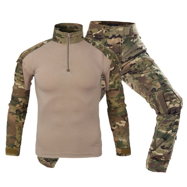 Tactical Camouflage Clothing G2 Frog Suit Men's Long Sleeved American Camouflage Outdoor Training Suit Tactical Suit,Elapid Tactical,Tactical Camouflage Clothing G2 Frog Suit Men's Long Sleeved American Camouflage Outdoor Training Suit Tactical Suit