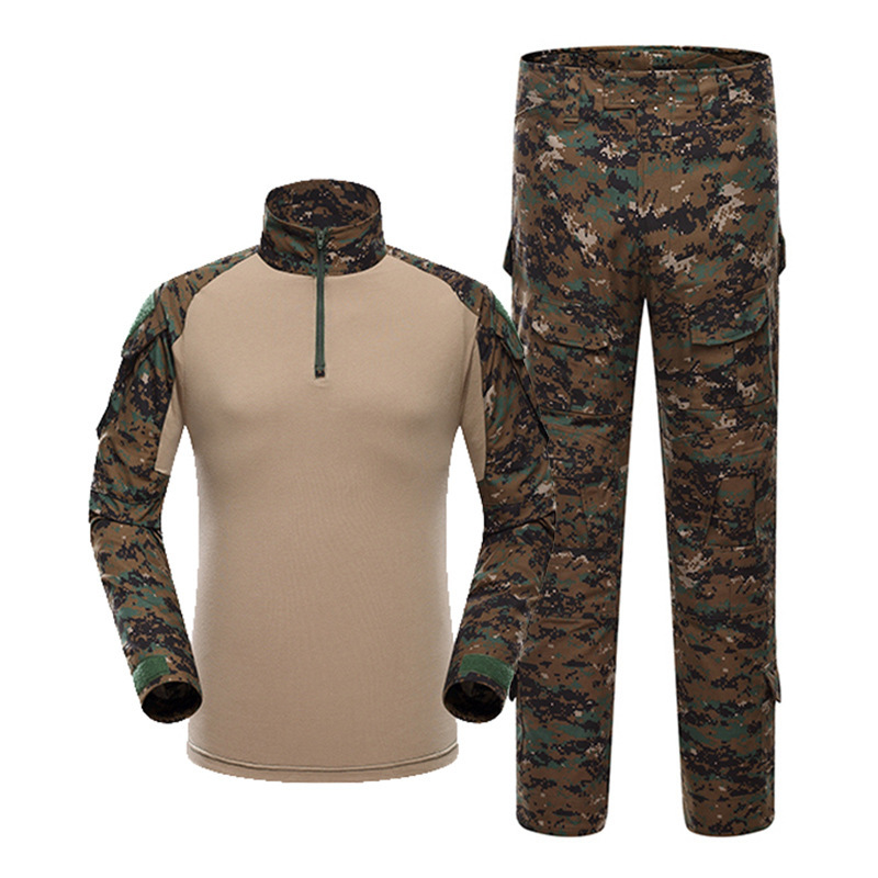 Tactical Camouflage Clothing G2 Frog Suit Men's Long Sleeved American Camouflage Outdoor Training Suit Tactical Suit,Elapid Tactical,Tactical Camouflage Clothing G2 Frog Suit Men's Long Sleeved American Camouflage Outdoor Training Suit Tactical Suit