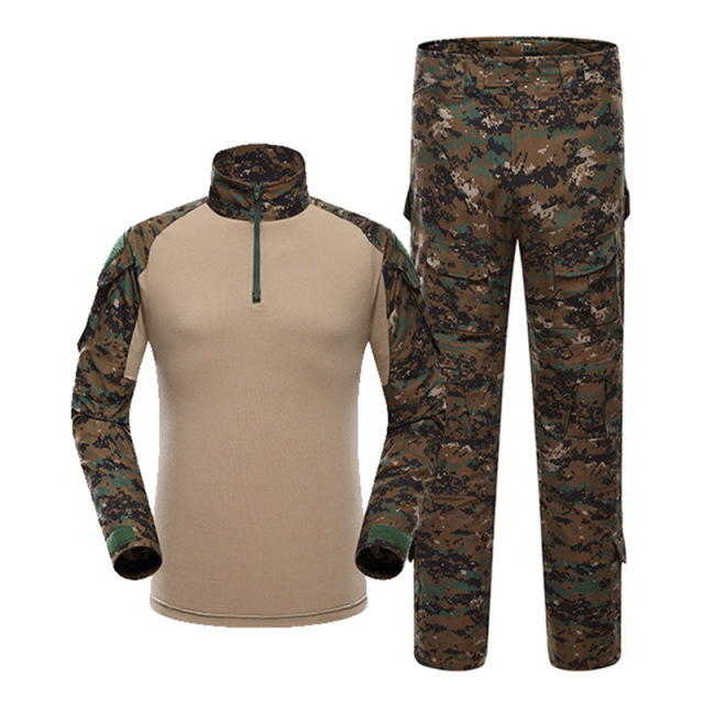 Tactical Camouflage Clothing G2 Frog Suit Men's Long Sleeved American Camouflage Outdoor Training Suit Tactical Suit,Elapid Tactical,Tactical Camouflage Clothing G2 Frog Suit Men's Long Sleeved American Camouflage Outdoor Training Suit Tactical Suit