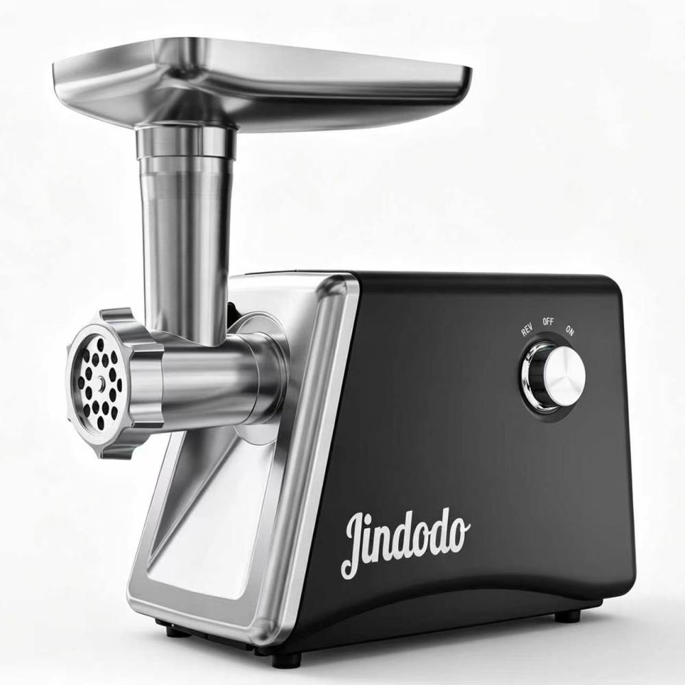 Мощная электрическая мясорубка Jindodo 3500 Вт, функция реверса, комплект насадок для мяса, овощей и приготовления сосисок