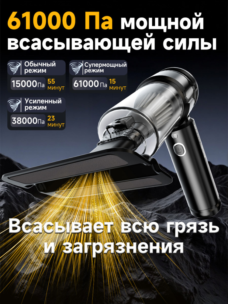 Пылесос для автомобиля беспроводной мощный