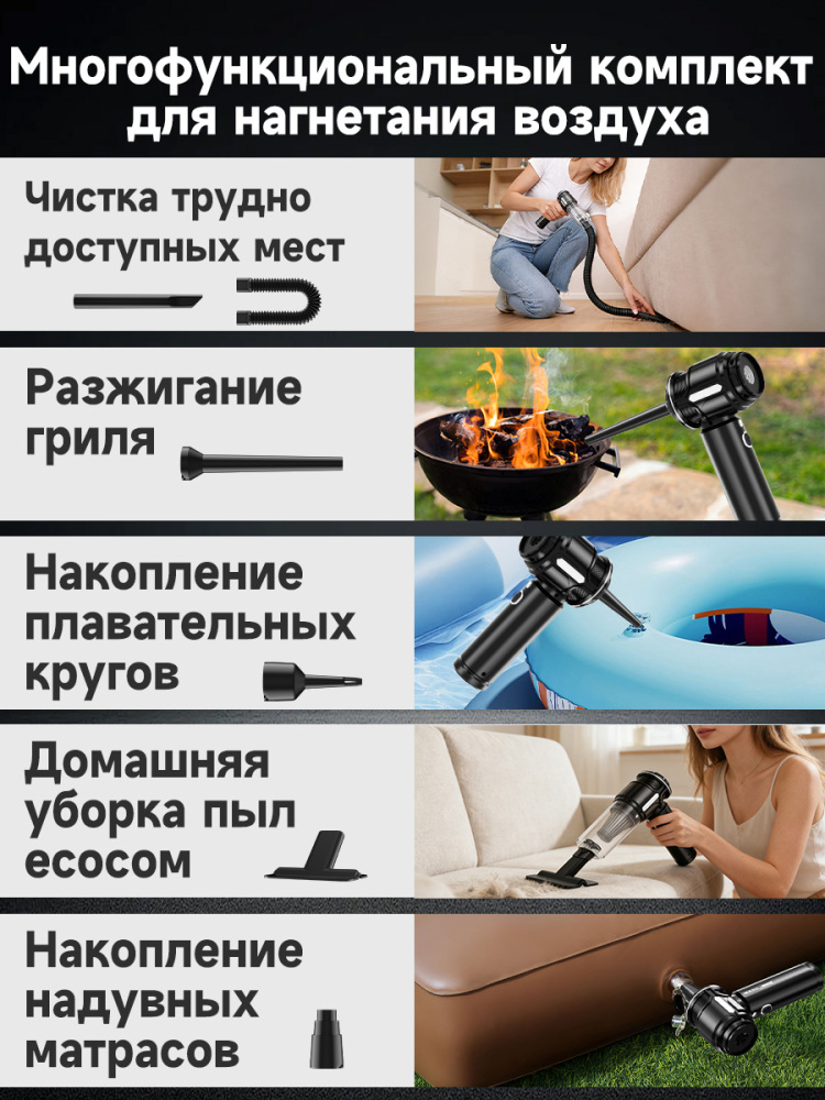 Пылесос для автомобиля беспроводной мощный