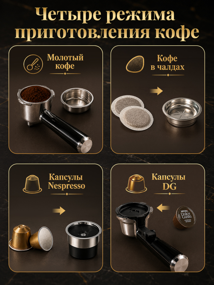 Кофемашина автоматическая зерновая с капучинатором