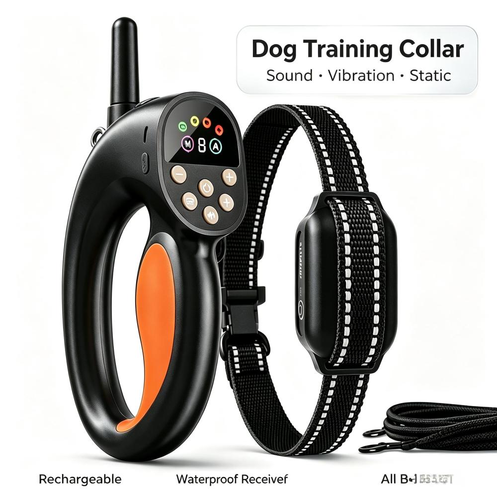 Multifunctional Waterproof Electric Dog Training Leash Collar Set