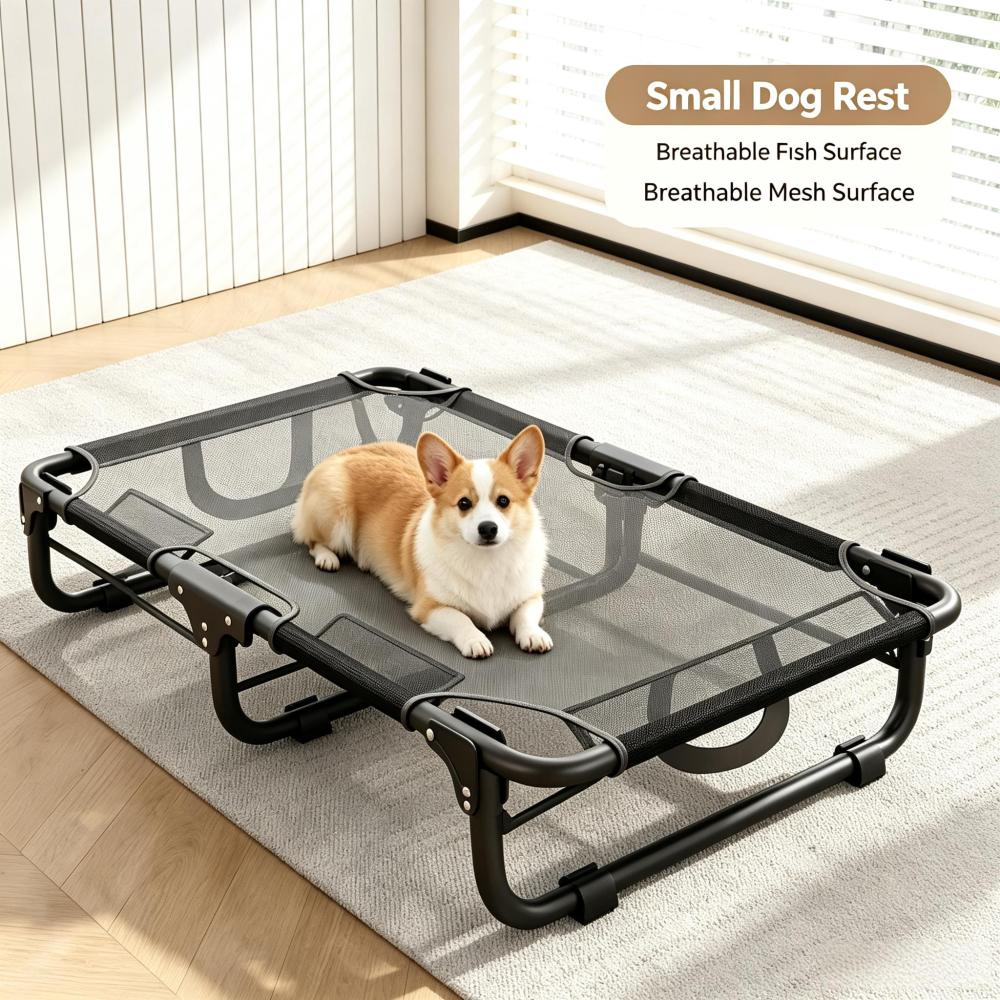 Foldable Raised Dog Bed | Breathable Elevated Pet Cot