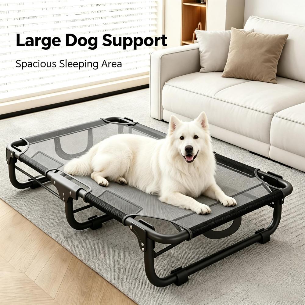 Foldable Raised Dog Bed | Breathable Elevated Pet Cot