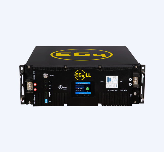 EG4 5.12kWh LiFePO4 Server Rack Battery w/LCD 48V| 100Ah EG4-LL