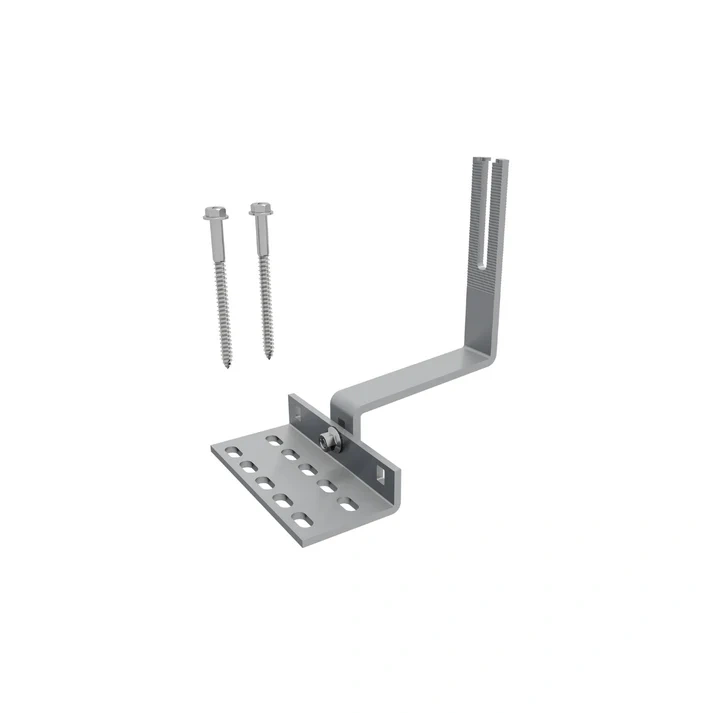 IronRidge QuickMount All Tile Solar Roof Hook Mill Finish IR-QM-ATH-02-M1