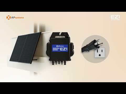 APsystems EZ1-LV 900VA DIY Balcony Solar Microinverter (120V Plug-in, Built-in Wi-Fi & Bluetooth)
