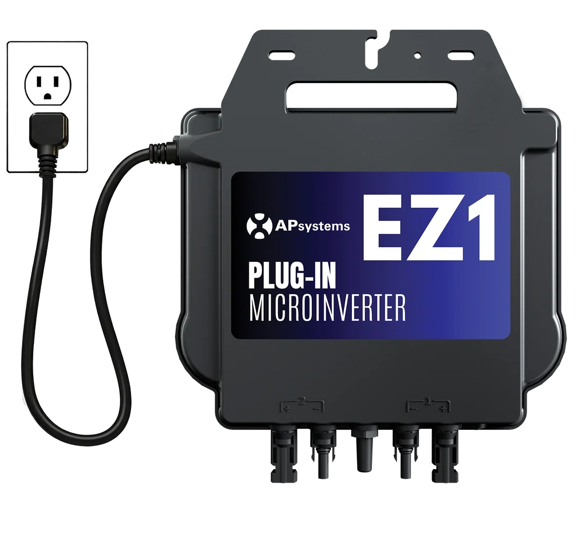APsystems EZ1-LV 900VA DIY Balcony Solar Microinverter (120V Plug-in, Built-in Wi-Fi & Bluetooth)