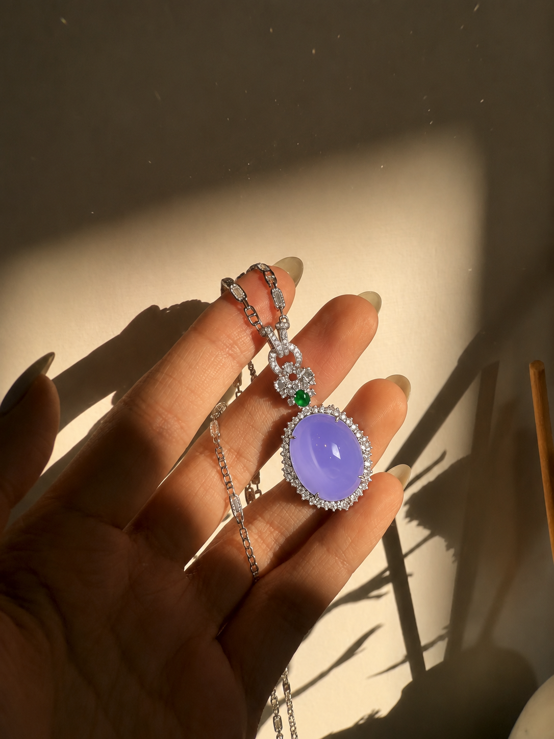 The "Royal Velvet" Duet Pendant Necklace
