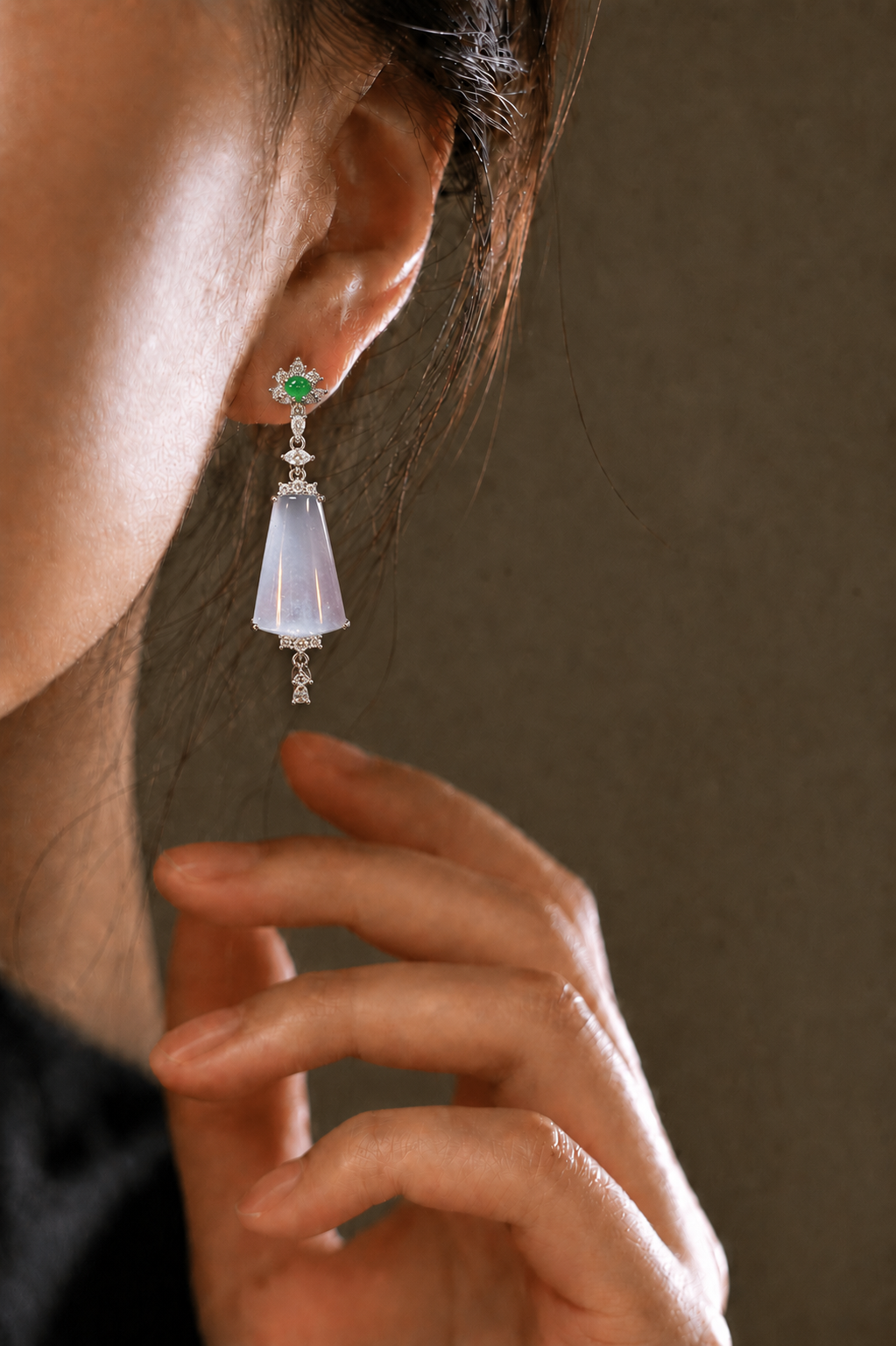 The "Glow" Jade Earrings