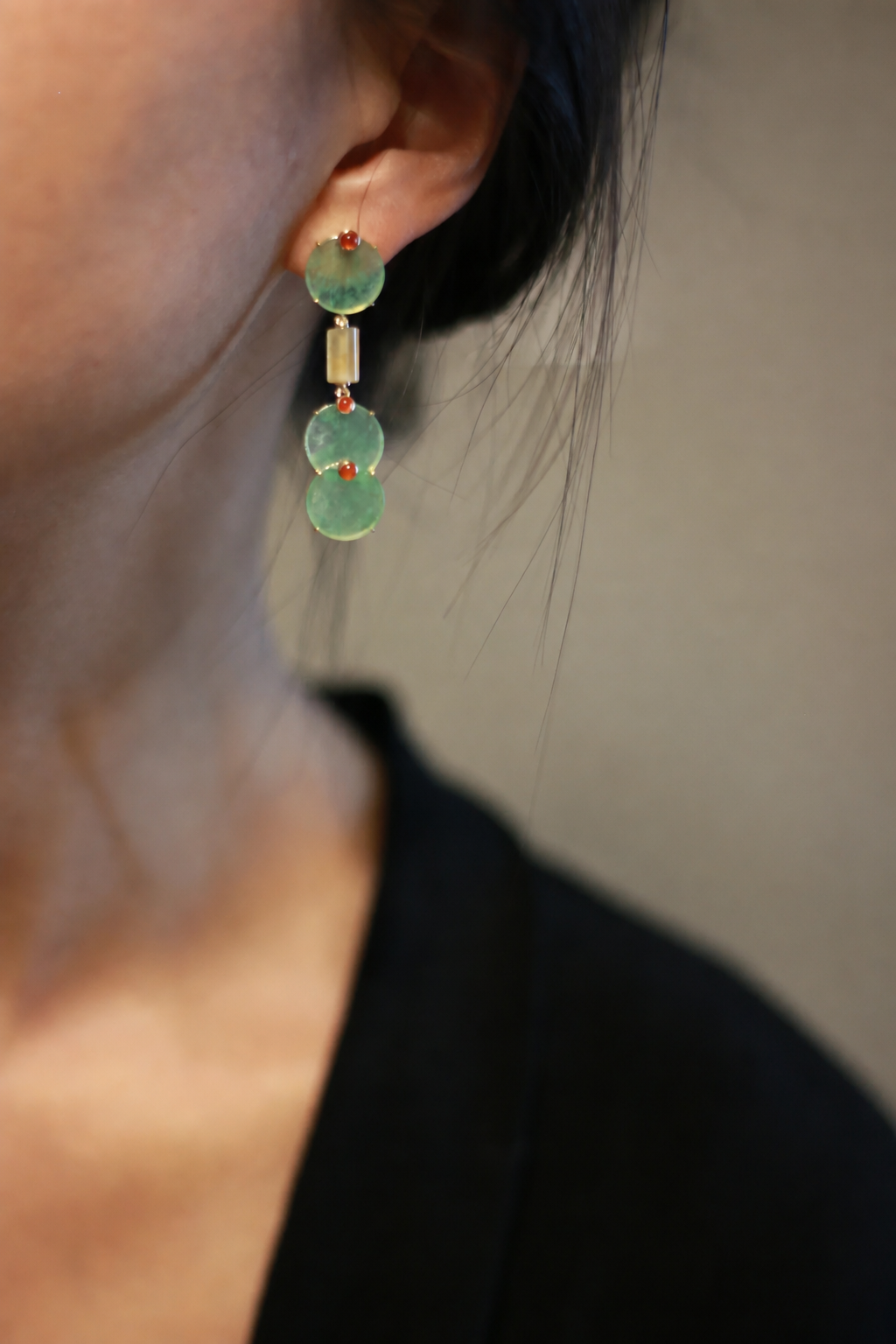 The "Axis" Jade Earrings