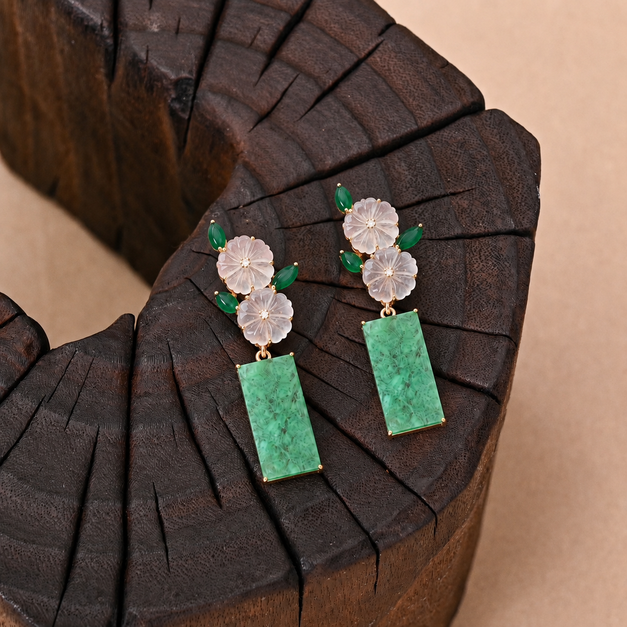 The "Verdant Willow" Jade Earrings: Echoes of Spring