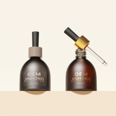 Custom 30ml Frosted Glass Dropper Bottle Manufacturer for Hair Oil & Skincare Packaging,Guangzhou Jinhong Packing Co., Ltd.,Custom Amber Green Glass Dropper Bottle for Hair Oil & Serum