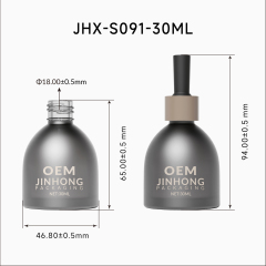 Custom 30ml Frosted Glass Dropper Bottle Manufacturer for Hair Oil & Skincare Packaging,Guangzhou Jinhong Packing Co., Ltd.,Custom Amber Green Glass Dropper Bottle for Hair Oil & Serum