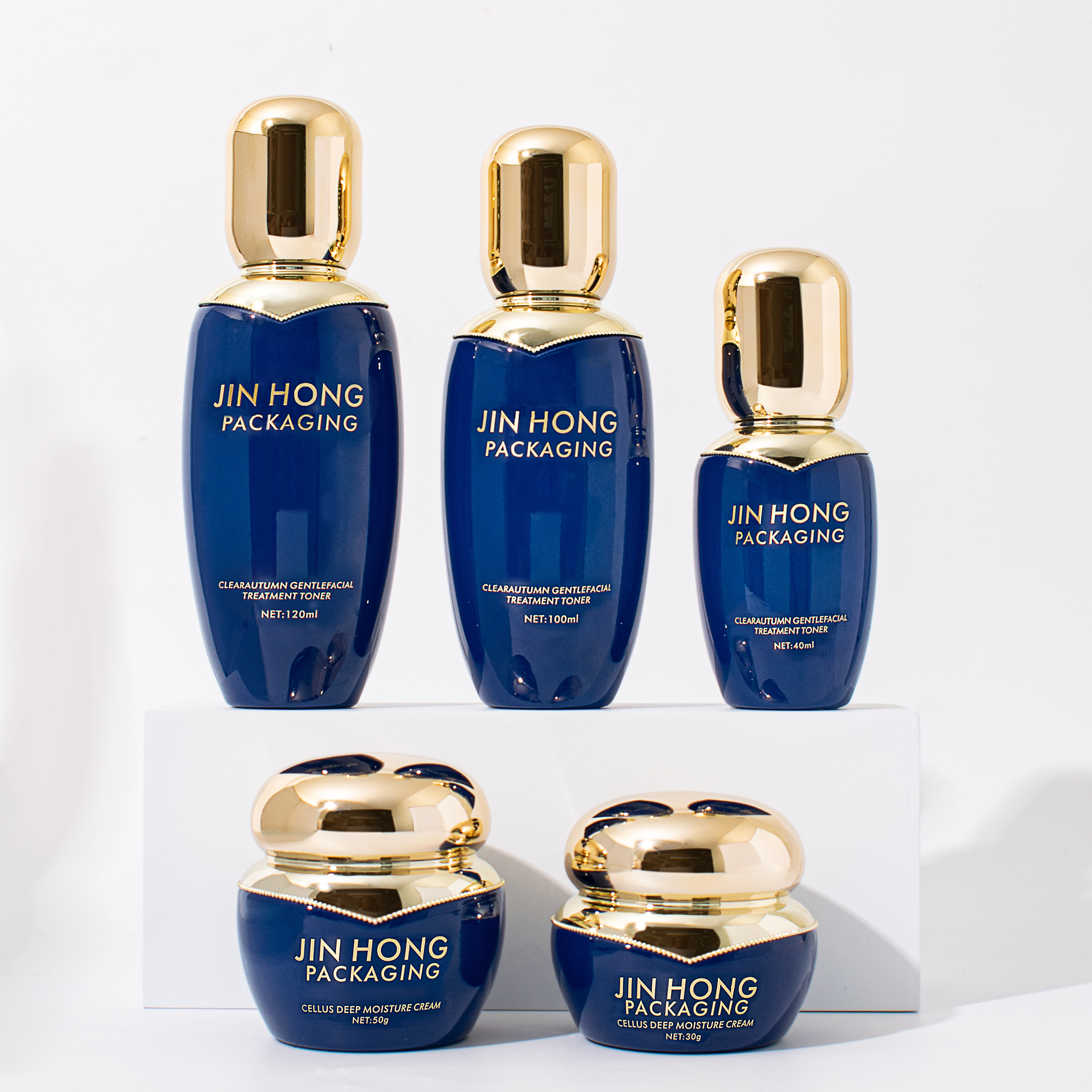 Cosmetic Glass Bottle & Cream Jar Packaging Set Supplier,Guangzhou Jinhong Packing Co., Ltd.,Cosmetic Glass Bottle & Cream Jar Packaging Set Supplier