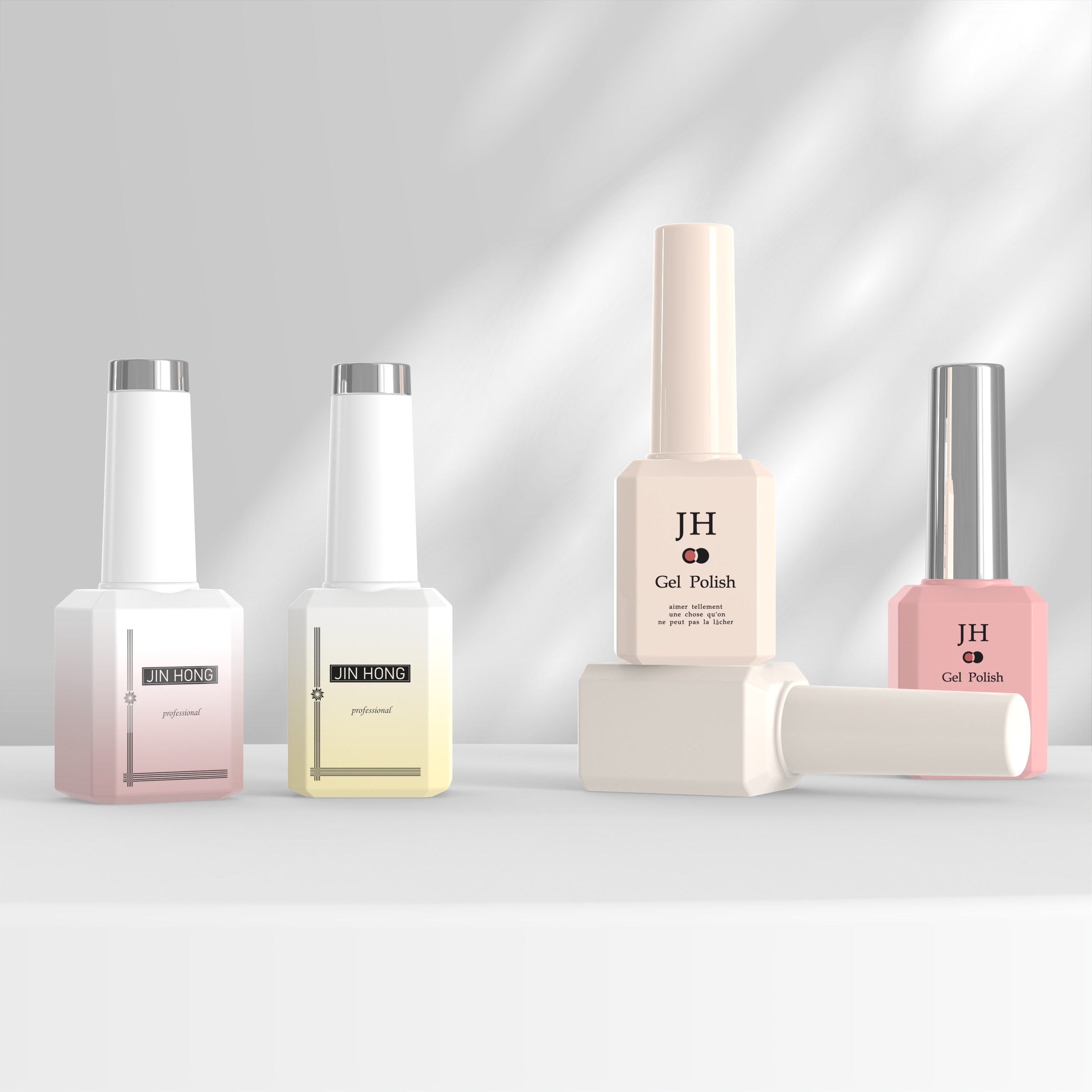 Gradient Square Nail Polish Glass Bottle Manufacturer,Guangzhou Jinhong Packing Co., Ltd.,Gradient Square Nail Polish Glass Bottle Manufacturer