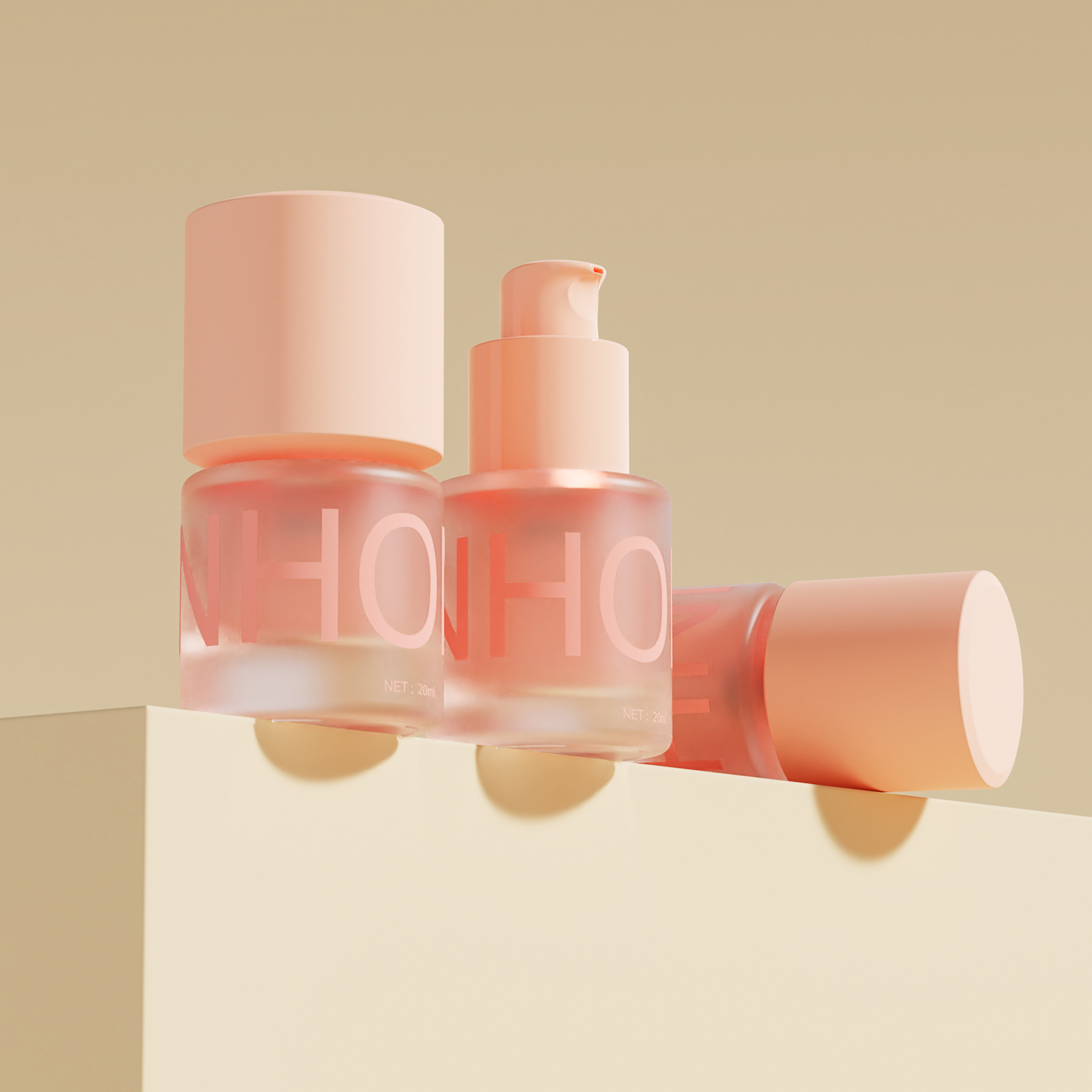 20ml Empty Foundation Bottle Frosted Glass Cosmetic Pump Bottle for Primer Concealer and Liquid Makeup,Guangzhou Jinhong Packing Co., Ltd.,Frosted Glass Foundation Pump Bottle Supplier