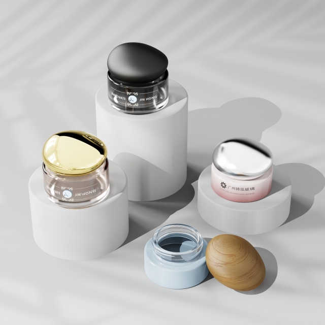Glass Cream Jar Supplier for Skincare Packaging,Guangzhou Jinhong Packing Co., Ltd.,Glass Cream Jar Supplier for Skincare Packaging