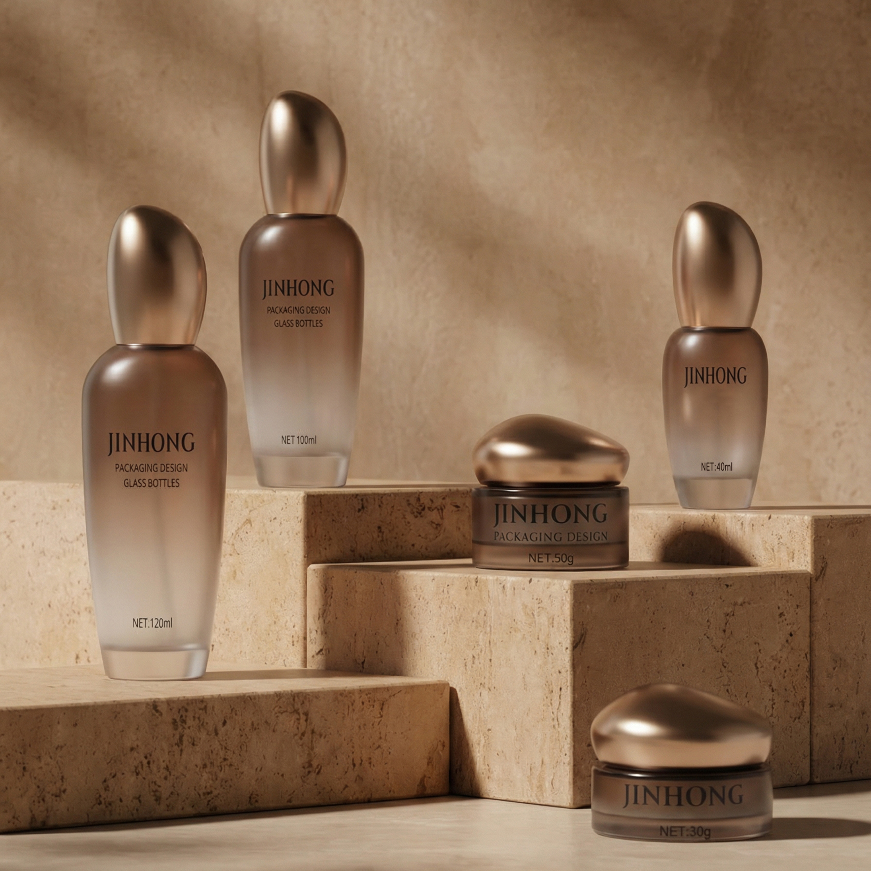 Luxury Glass Skincare Bottle & Cream Jar Manufacturer,Guangzhou Jinhong Packing Co., Ltd.,Luxury Glass Skincare Bottle & Cream Jar Manufacturer