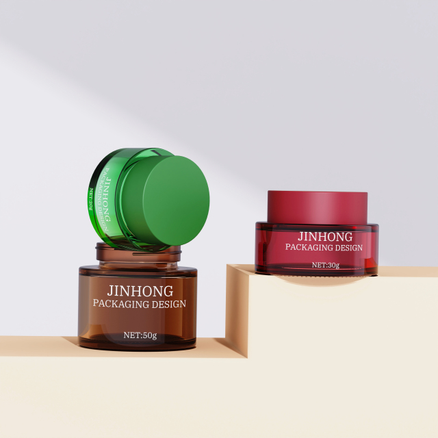 Glass Cream Jar Manufacturer for Skincare Packaging,Guangzhou Jinhong Packing Co., Ltd.,Glass Cream Jar Manufacturer for Skincare Packaging