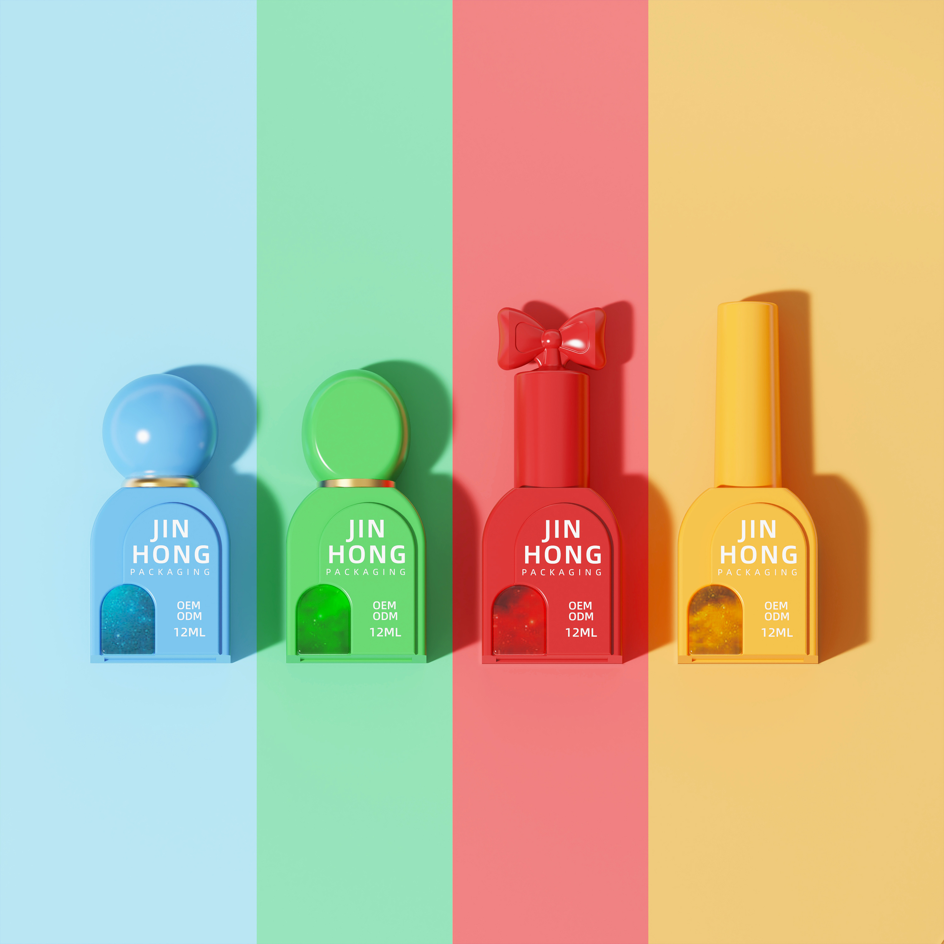 12ml Custom Logo Nail Polish Bottle Manufacturer,Guangzhou Jinhong Packing Co., Ltd.,12ml Custom Logo Nail Polish Bottle Manufacturer