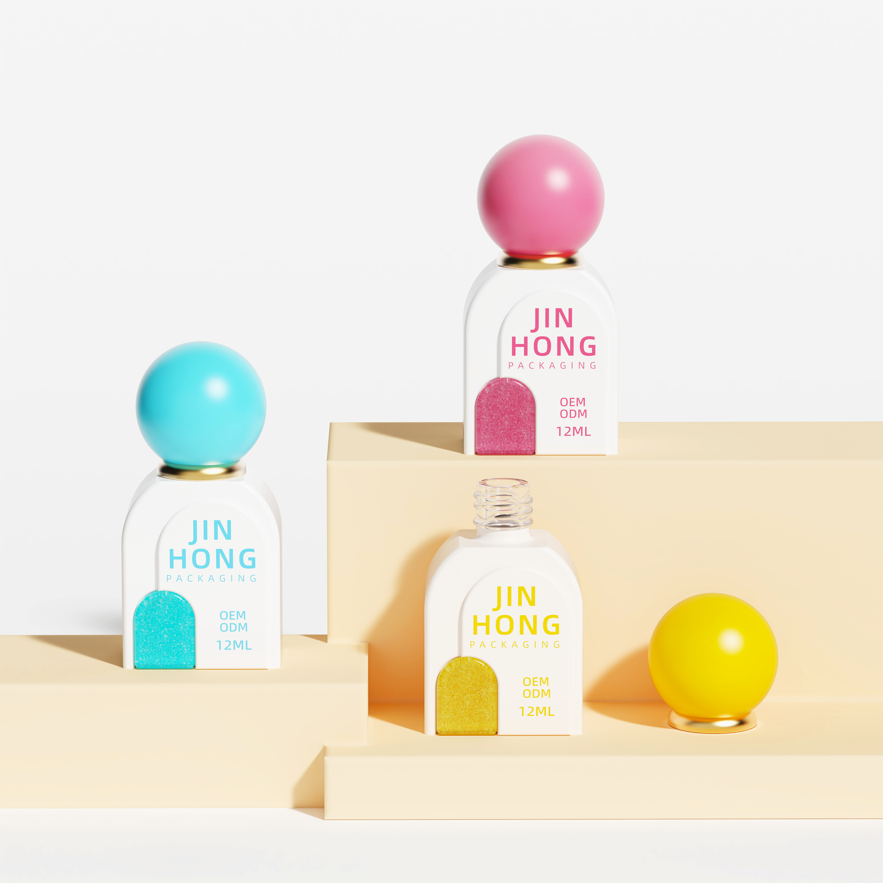 12ml Custom Logo Nail Polish Bottle Manufacturer,Guangzhou Jinhong Packing Co., Ltd.,12ml Custom Logo Nail Polish Bottle Manufacturer