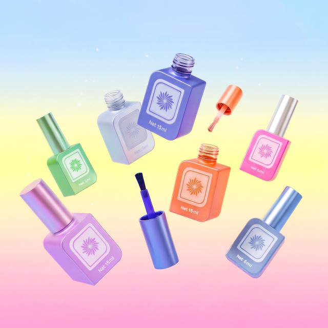 Colorful Square UV Gel Nail Polish Bottle Manufacturer,Guangzhou Jinhong Packing Co., Ltd.,Colorful Square UV Gel Nail Polish Bottle Manufacturer