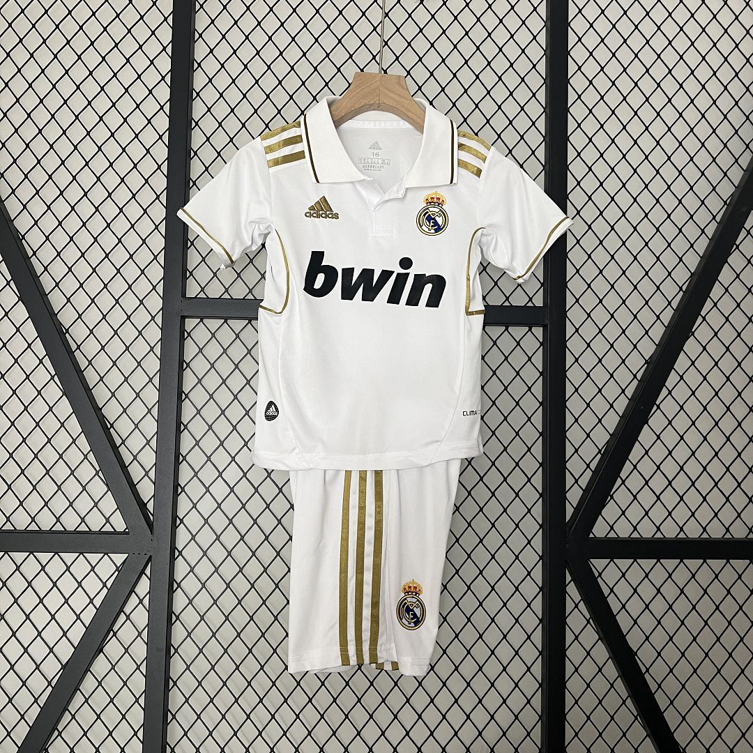 Real Madrid 11-12 Home Retro Kids Kit Soccer Jersey