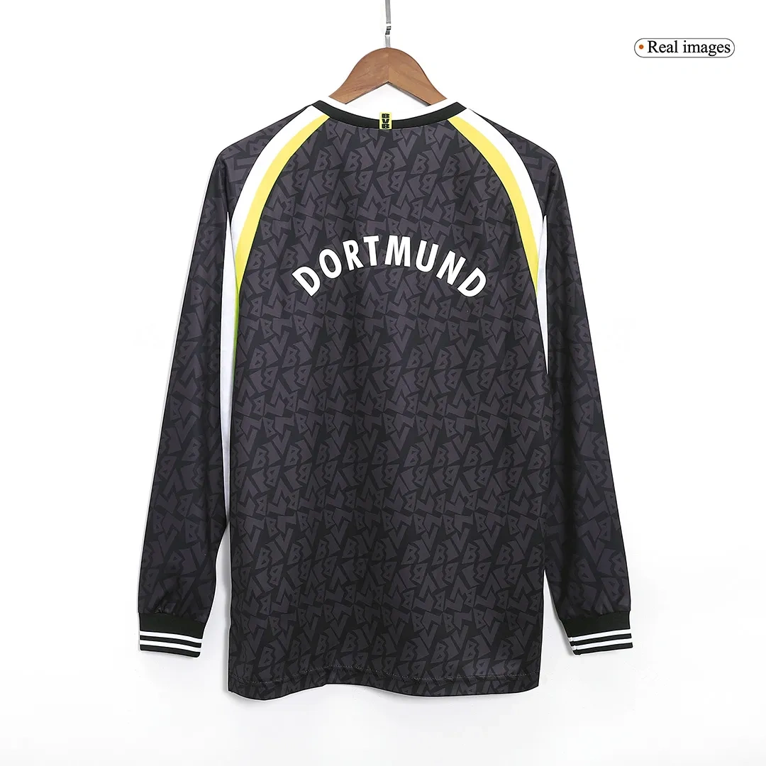 95-96 Borussia Dortmund Retro Away Long Sleeve Jersey